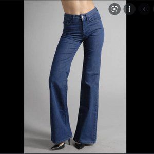 ACNE High Rise Wide Flare Leg Tall A Pants Jeans Size 29 Length 34